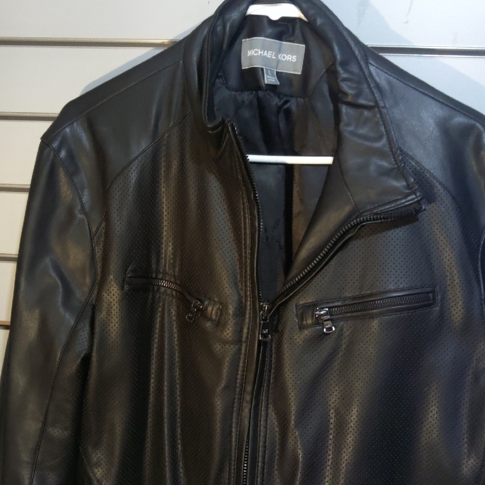 Michael Kors Black Leather Jacket